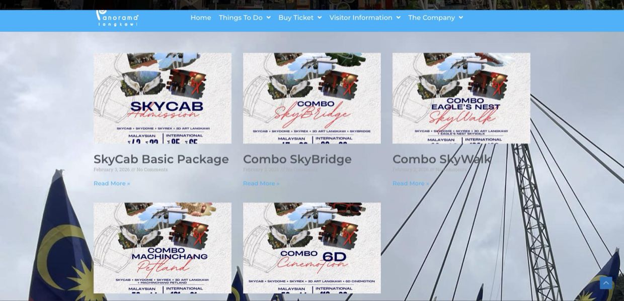 The Promotion page showing five package cards. Each card is a poster image whose bottom edge is cropped, cutting the price figures off mid-digit.
